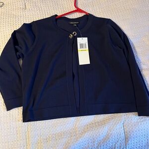 Nina Leonard Women’s Dark Blue Bolero